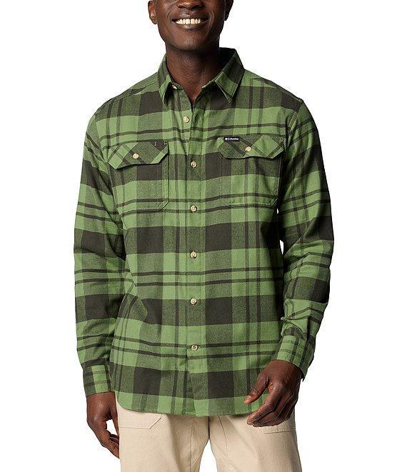 Columbia Flare Gun Stretch Flannel Long Sleeve Shadow Plaid Woven Shirt Product Image