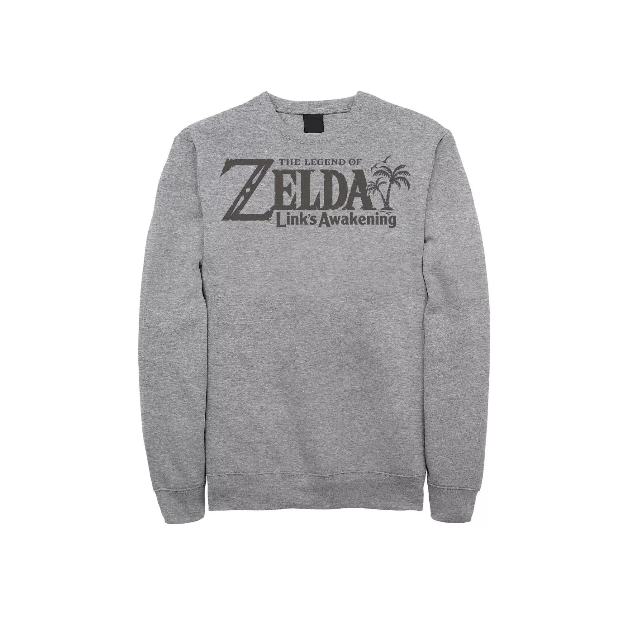 Men's Nintendo Legend of Zelda Link's Awakening Pullover, Size: Small, Athletic Grey Product Image