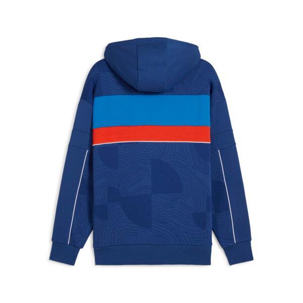PUMA BMW M Motorsport SDS Men's Motorsports Hooded Sweat Jacket in Pro Blue/Medium Color Product Image