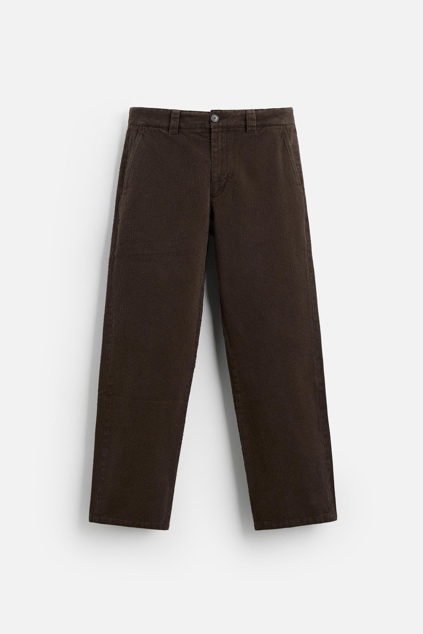 STRUCTURED STRAIGHT FIT PANTS Product Image