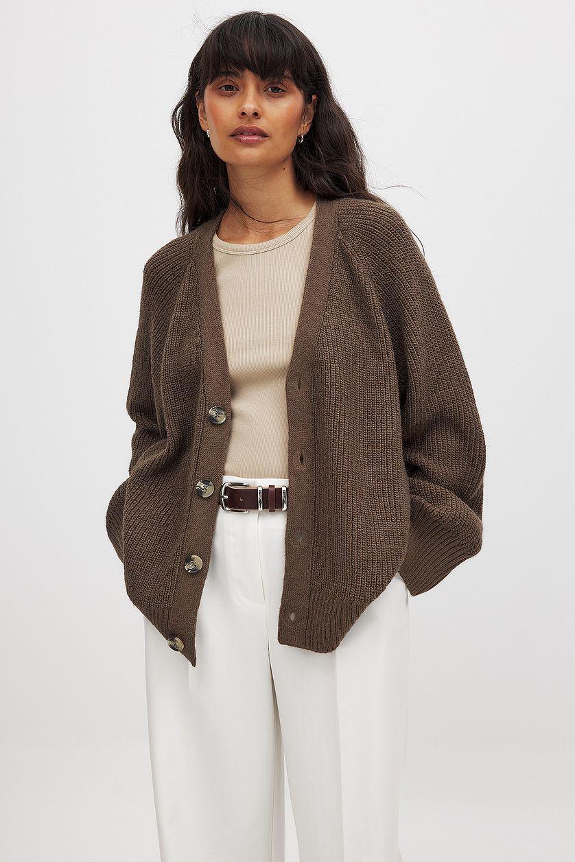 Oversized Knitted Cardigan Product Image