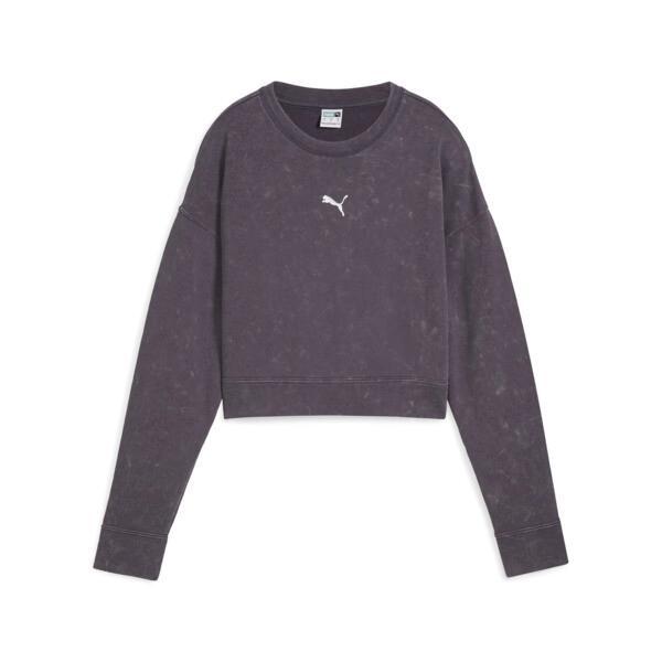 PUMA DARE TO Relaxed Washed Crew Women in Galactic Grey Product Image