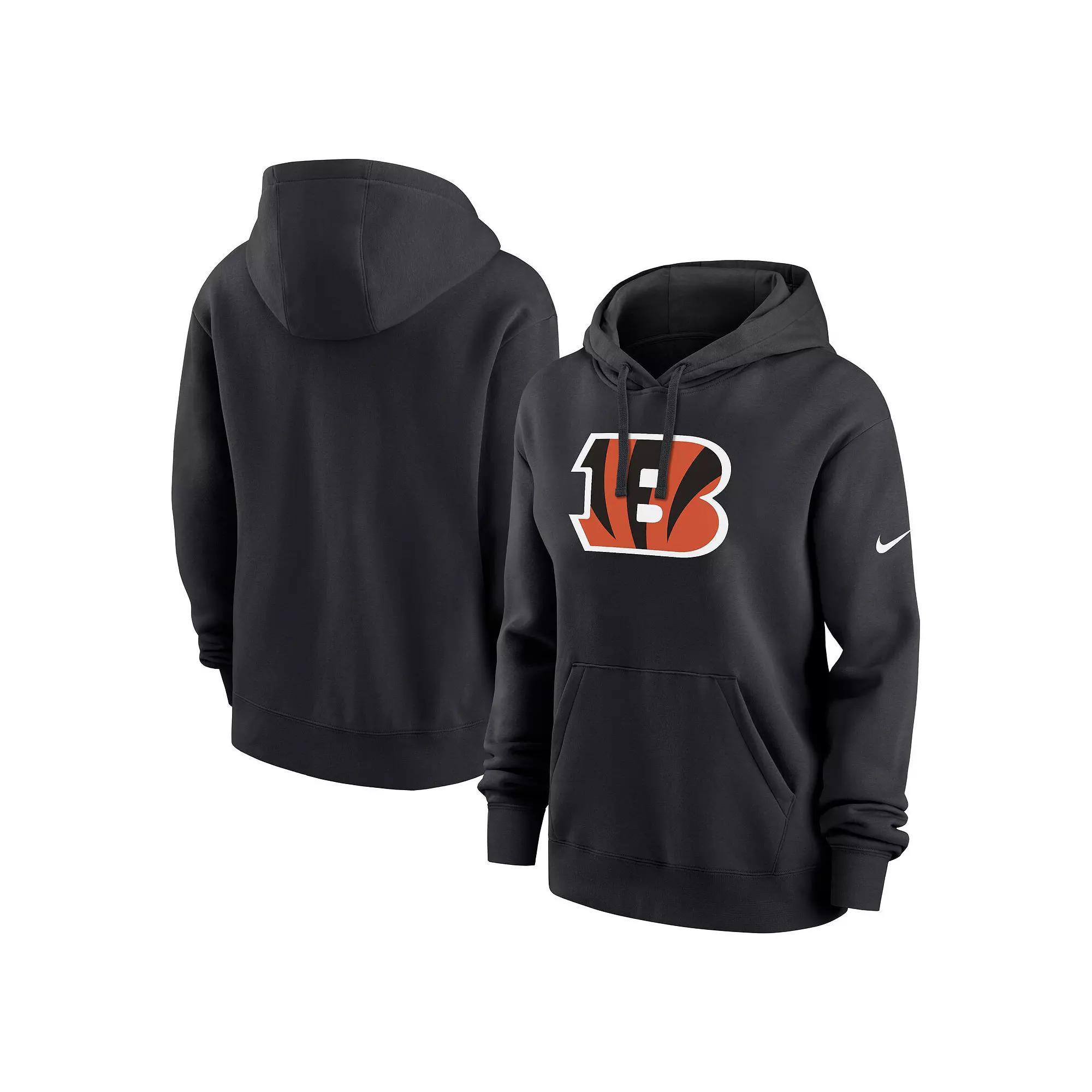 Women's Nike Black Cincinnati Bengals Club Fleece Pullover Hoodie, Size: 2XL Product Image