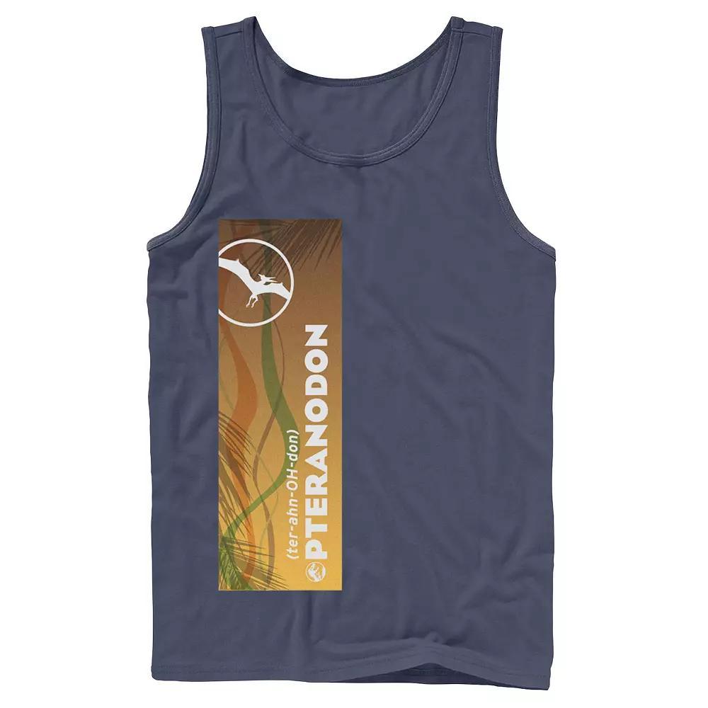 Men's Jurassic World Pteranodon Right Panel Tank Top, Size: Small, Grey Product Image