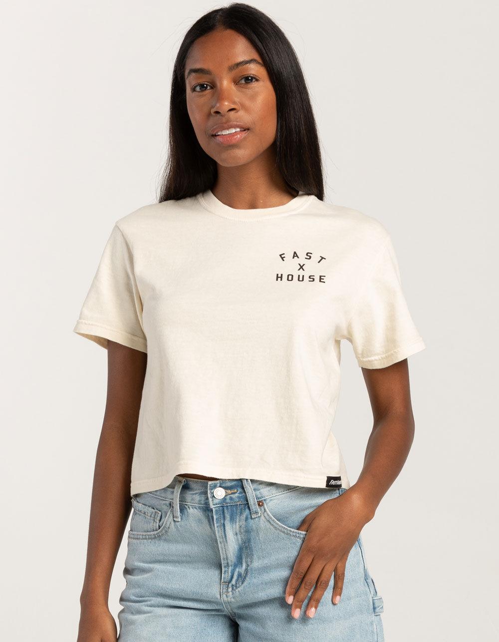 FASTHOUSE Axiom Womens Crop Tee - NATURAL Product Image