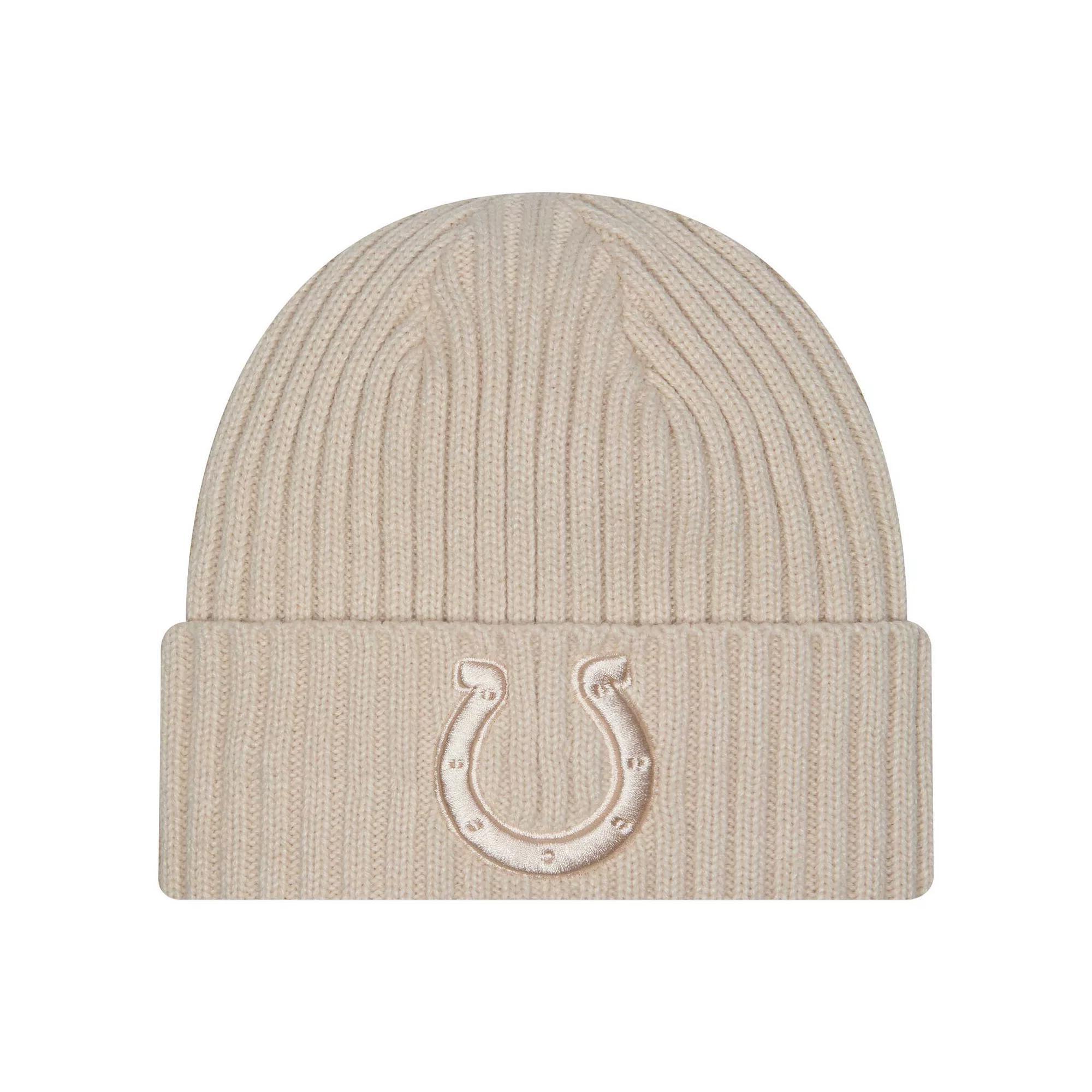 Mens New Era Stone Indianapolis Colts Color Pack Cuffed Knit Hat Product Image