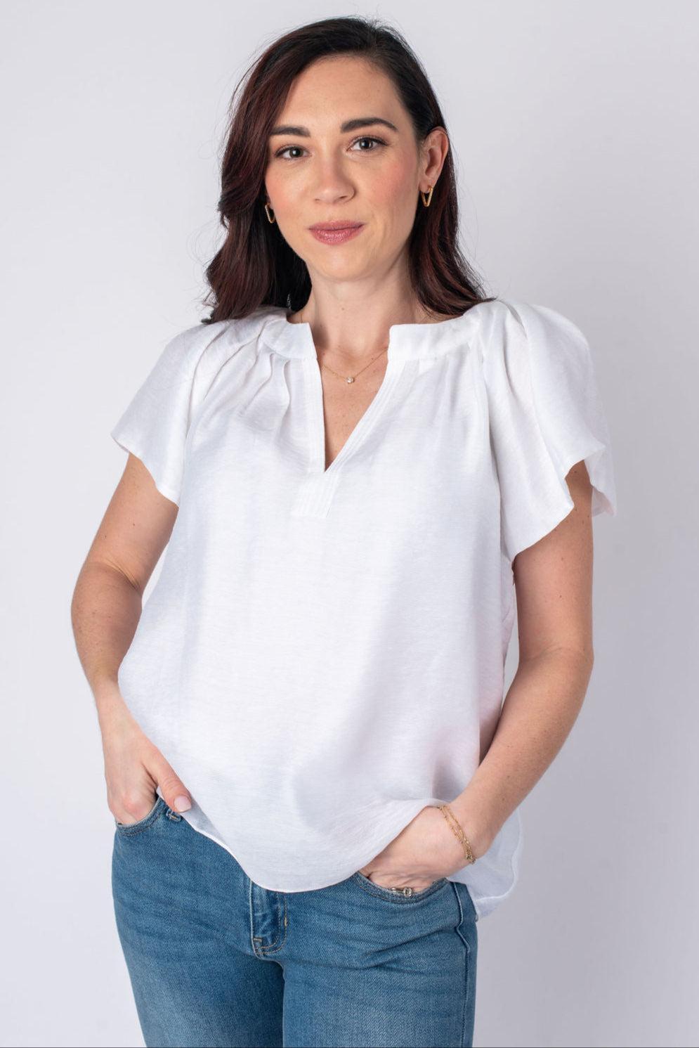 Olivia Flutter Sleeve Blouse Product Image