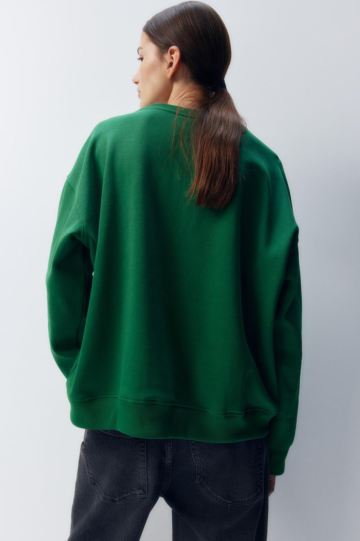 Sweatshirt with Text Motif Product Image