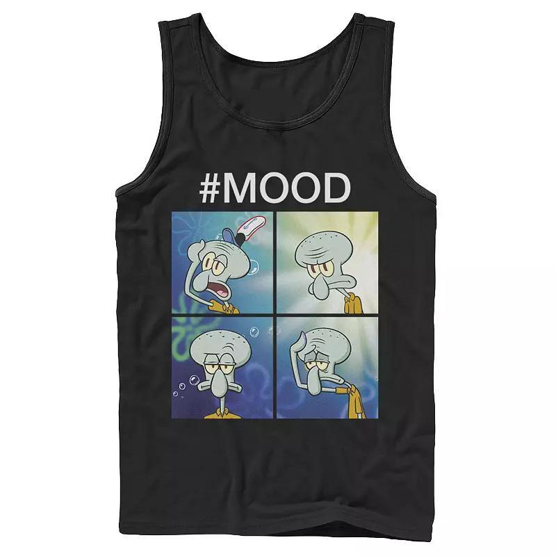 Men's Nickelodeon SpongeBob SquarePants Squidward Mood Tank Top, Size: Large, Athletic Grey Product Image