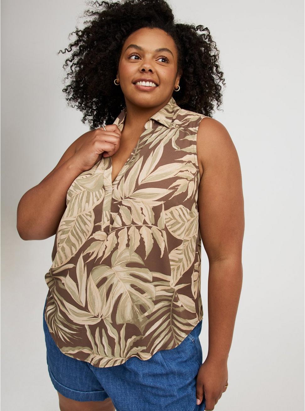 Harper Georgette Pullover Sleeveless Blouse Product Image