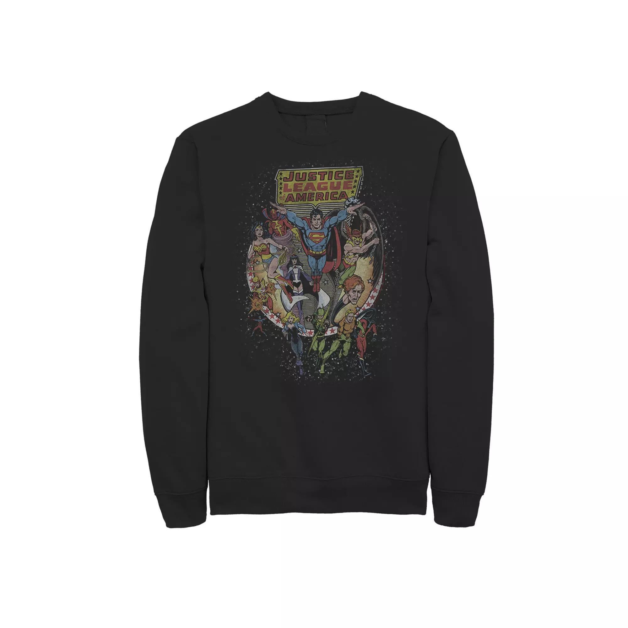 Big & Tall Star Wars The Child Starry Night Sweatshirt, Men's, Size: 4XL Tall, Black Product Image