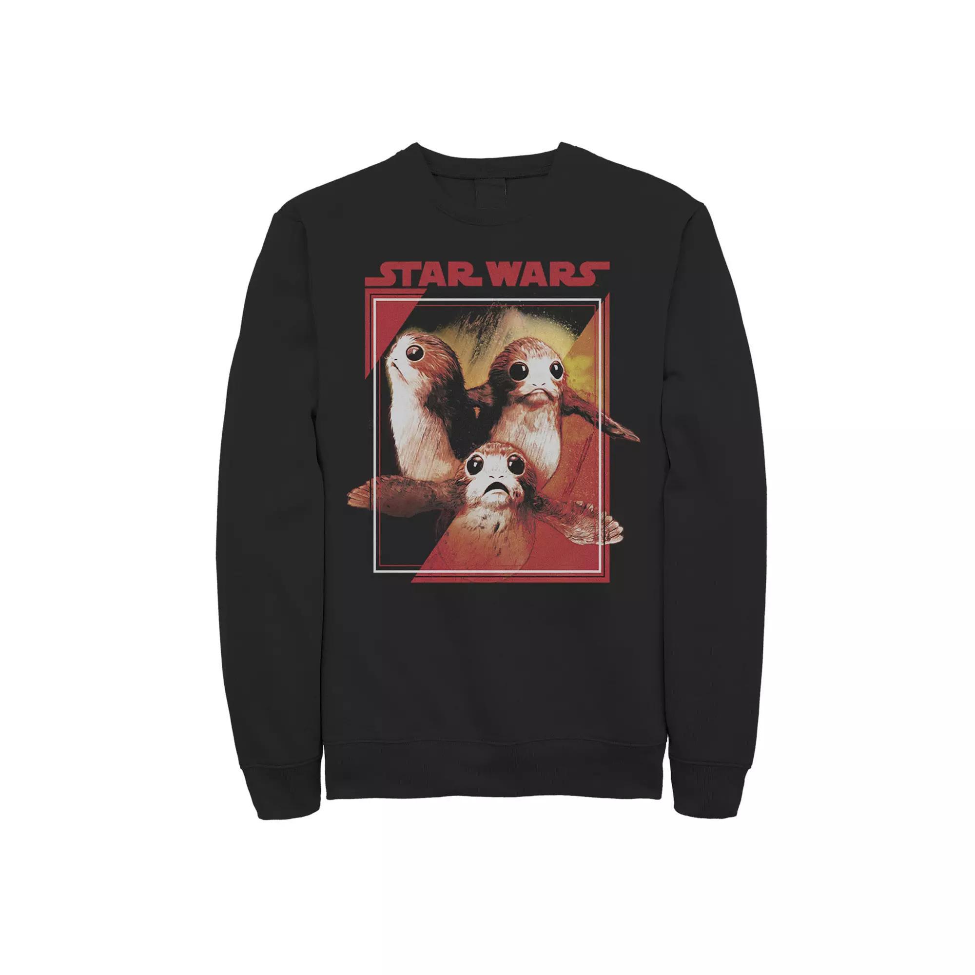 Mens Star Wars The Last Jedi Porgs Paint Portrait Box Tee Product Image