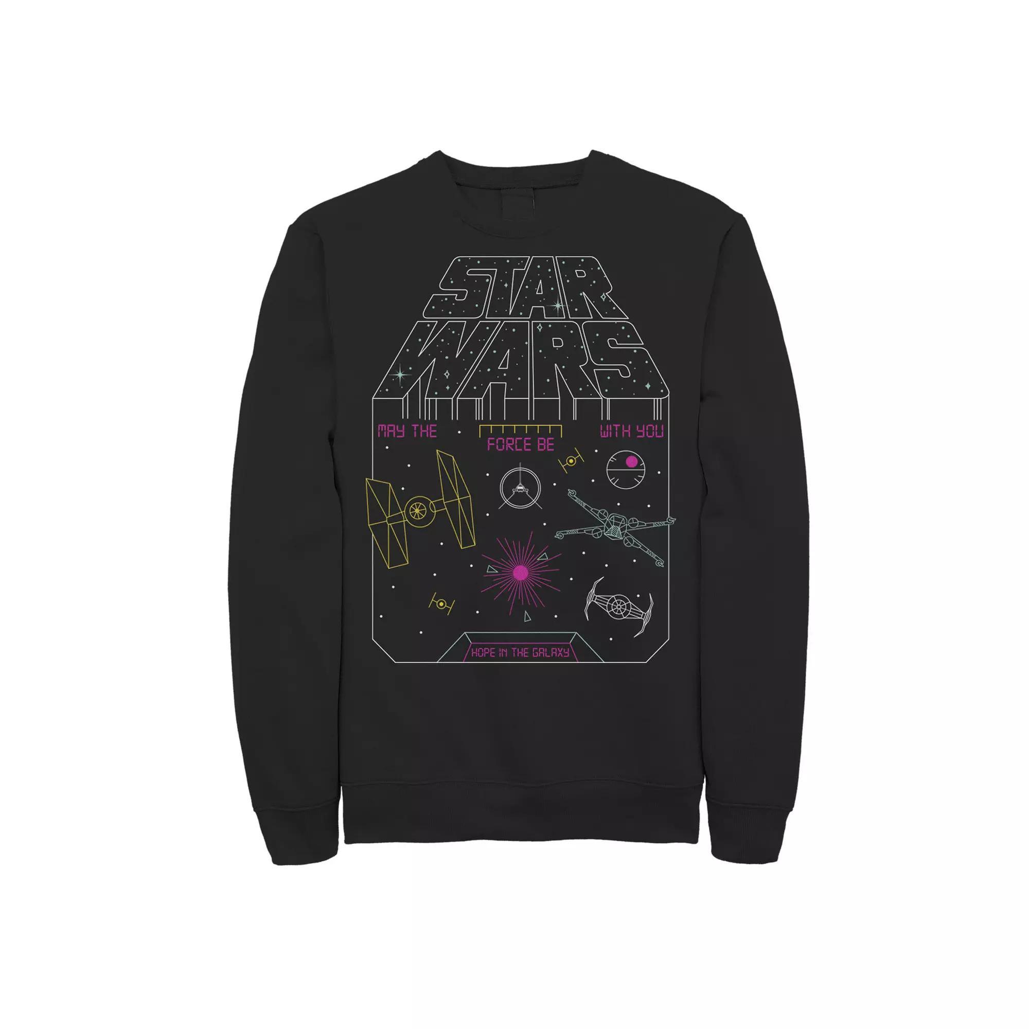 Mens Marvel Spider-Man Spiderverse Sound Effects Graphic Fleece Pullover Product Image