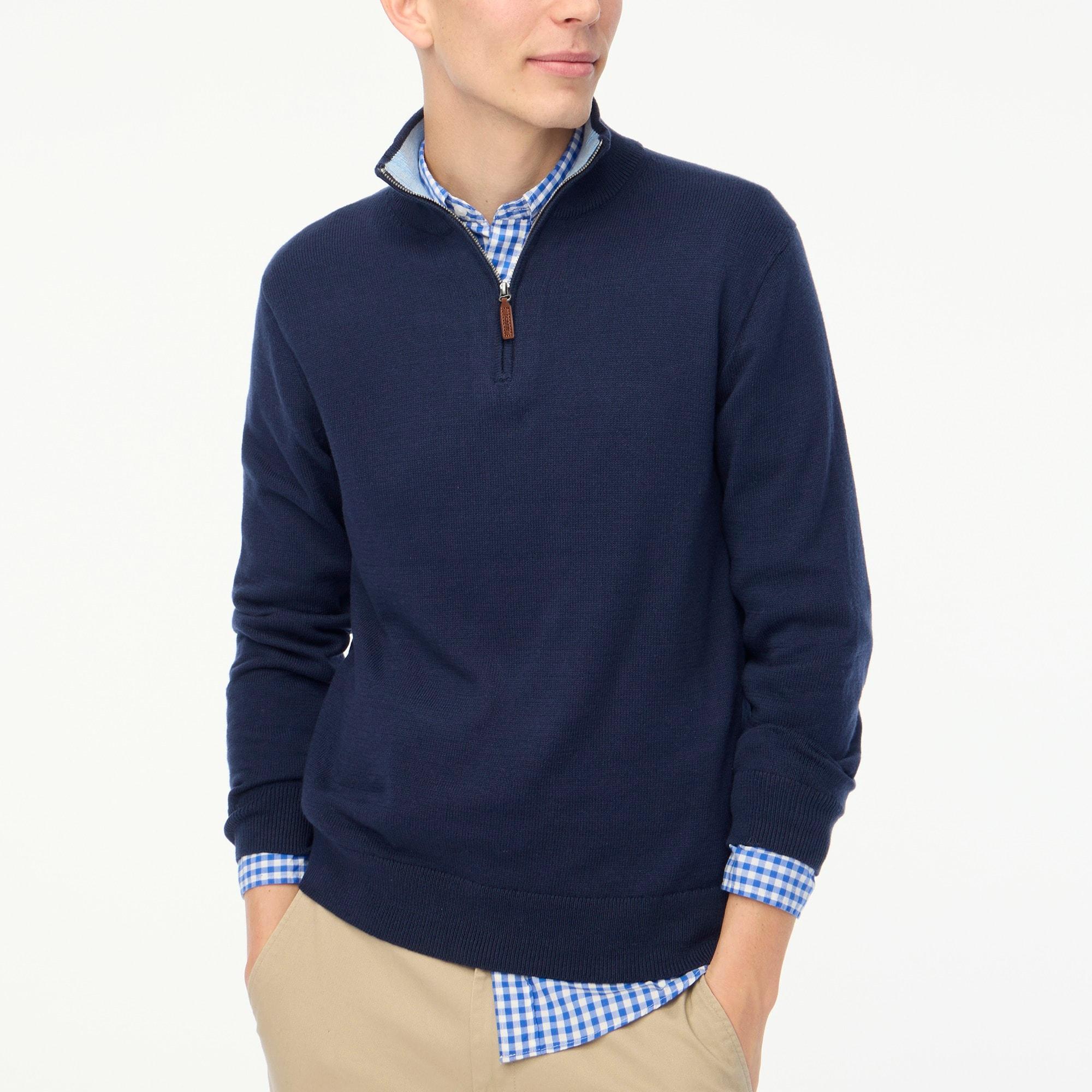 Cotton half-zip sweater Product Image
