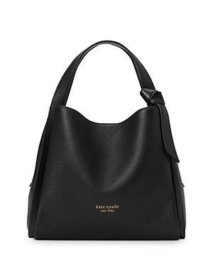 Womens Medium Knott Leather Crossbody Tote Product Image