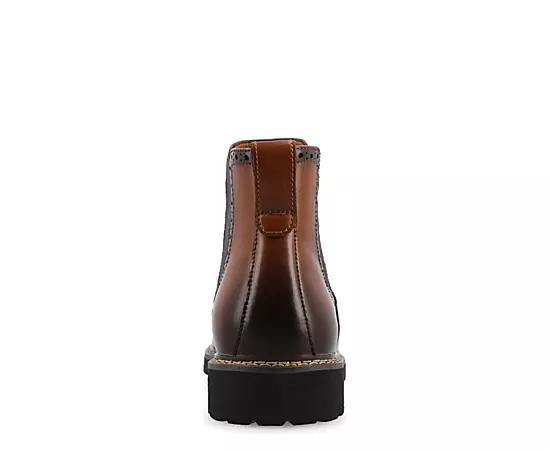 VANCE Hogan Tru Comfort Foam Men's Wingtip Chelsea Boots, Size: 12, Brown Product Image