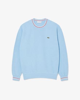 Lightweight Striped Cotton Crepe Sweater Product Image