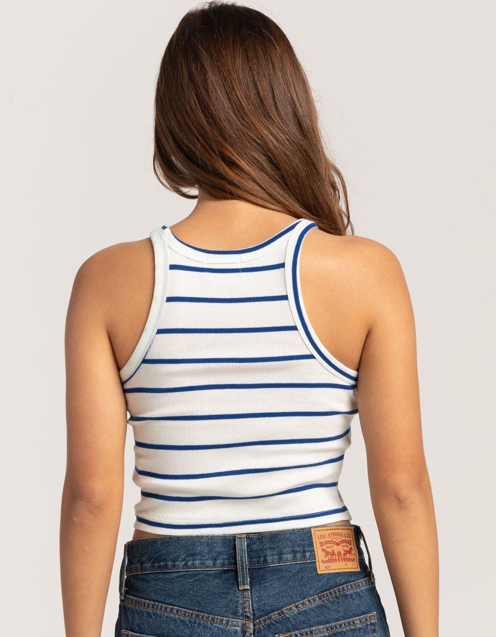 BRIXTON Organic Rib High Neck Womens Tank Top - BLACK Product Image