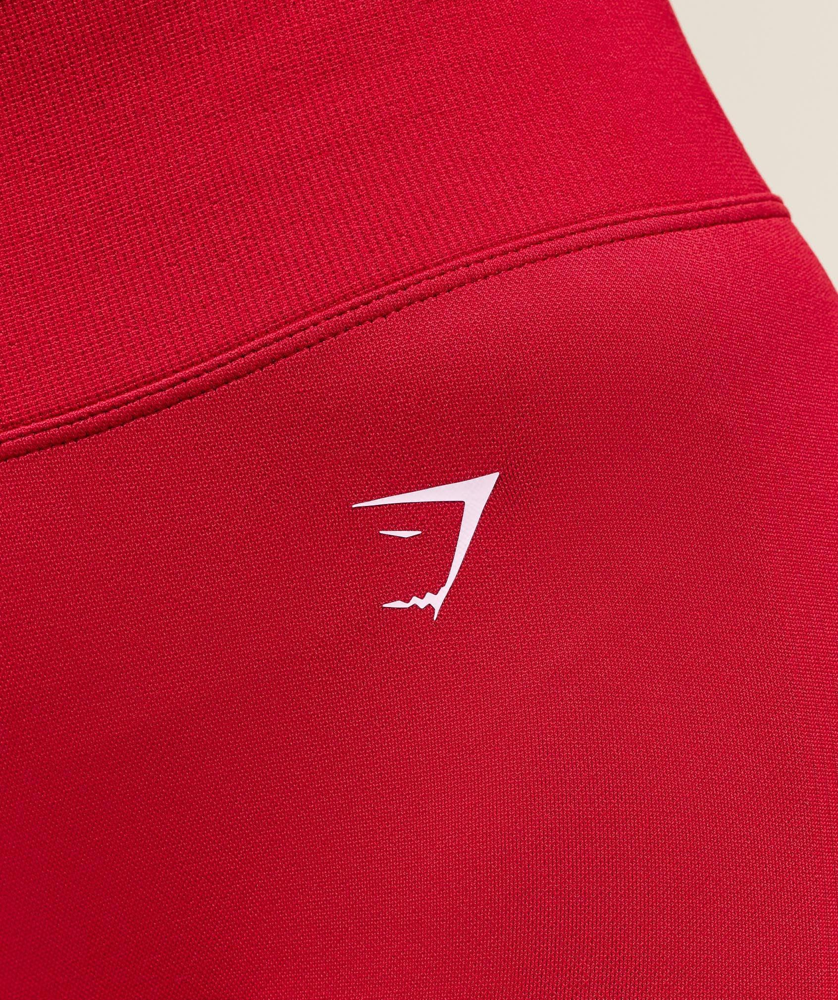 Gymshark Lift Varsity Seamless Leggings - Carmine Red Female Product Image