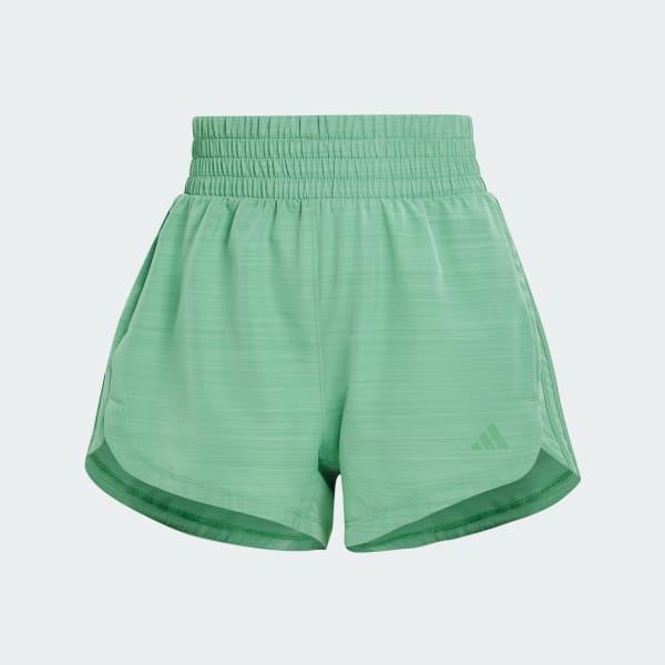 adidas Pacer Training 3-Stripes Woven High-Rise Shorts Pink Fusion S 3 Womens Product Image
