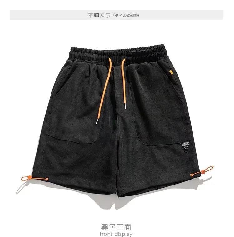 Drawstring Waist Shorts Product Image