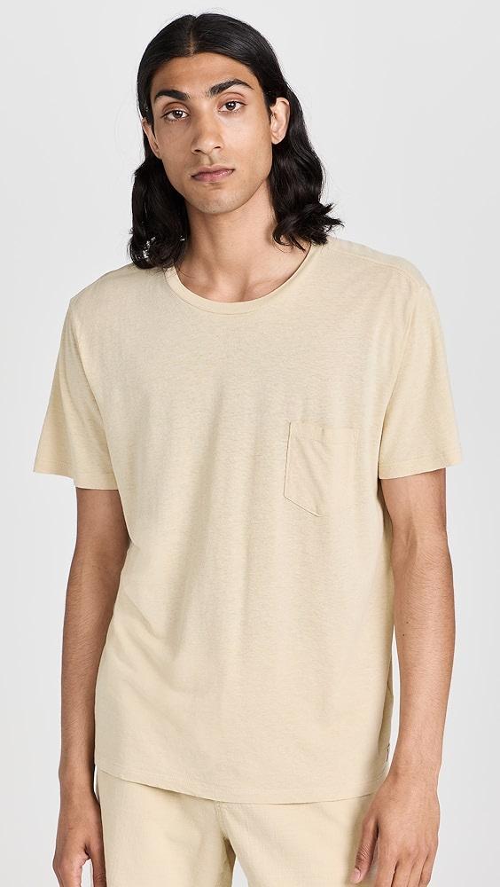 Marine Layer Relaxed Hemp Cotton Tee | Shopbop Product Image