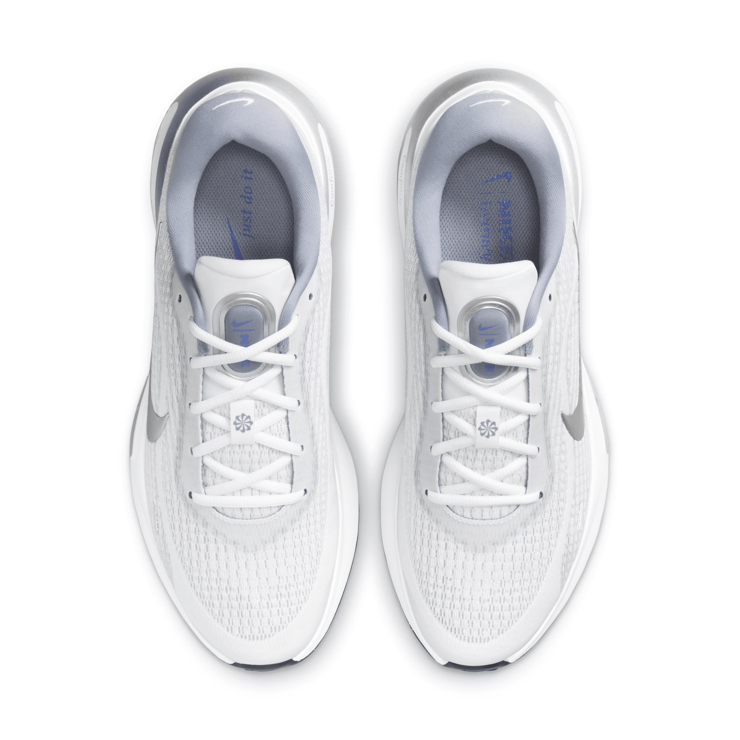 Nike Journey Run Men's Road Running Shoes, Size: 13, White Grey Silver Product Image