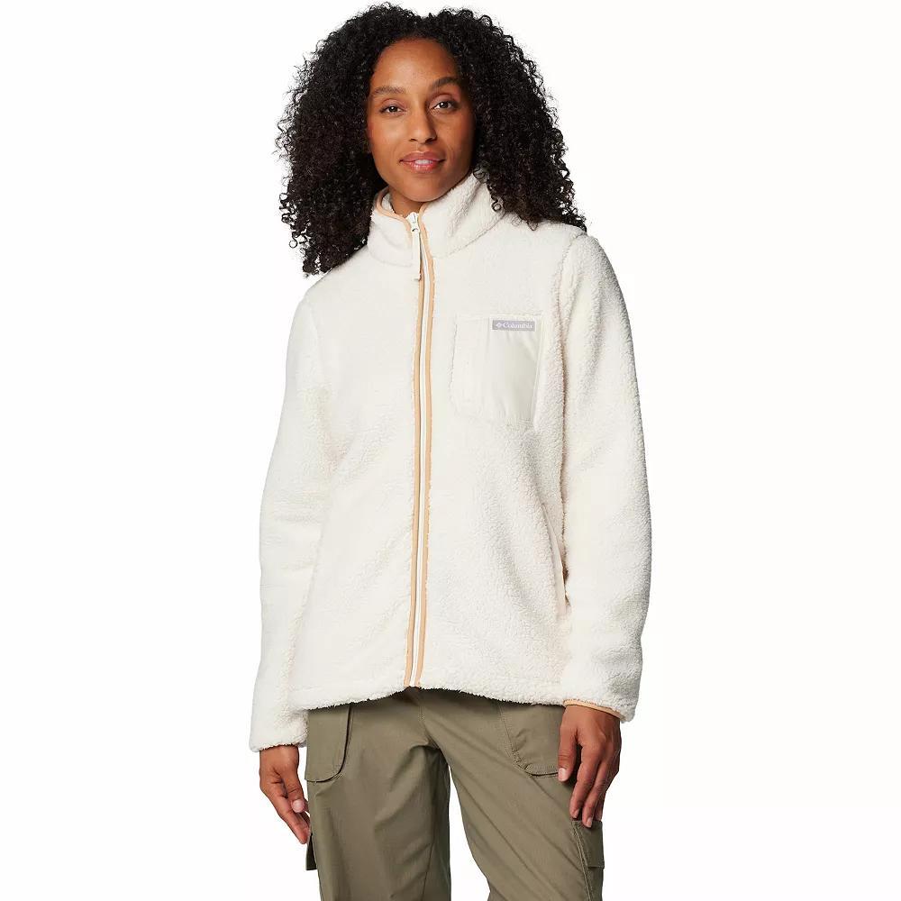 Women's Columbia West Bend II Full-Zip Fleece Jacket, Size: Large, Chalk Product Image