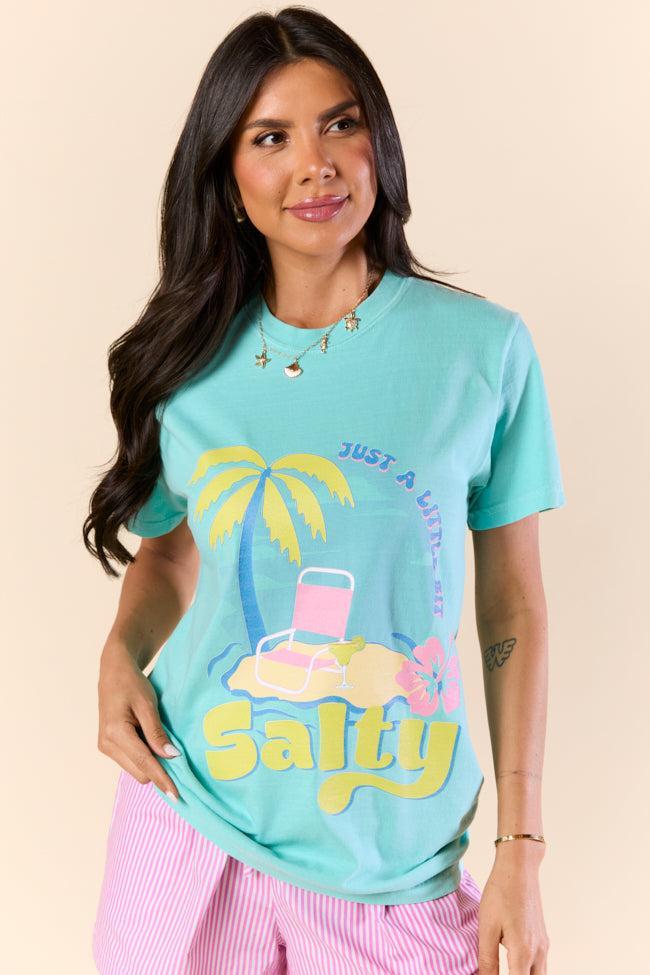 Just A Little Bit Salty Mint Graphic Tee Product Image