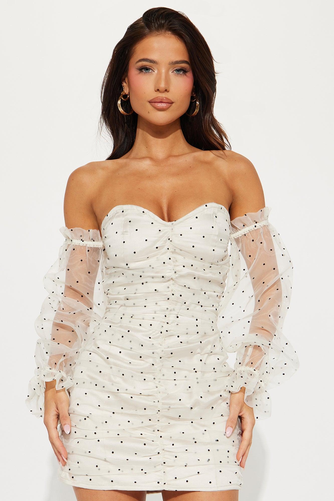 Kara Chiffon Mini Dress - Cream/combo Product Image