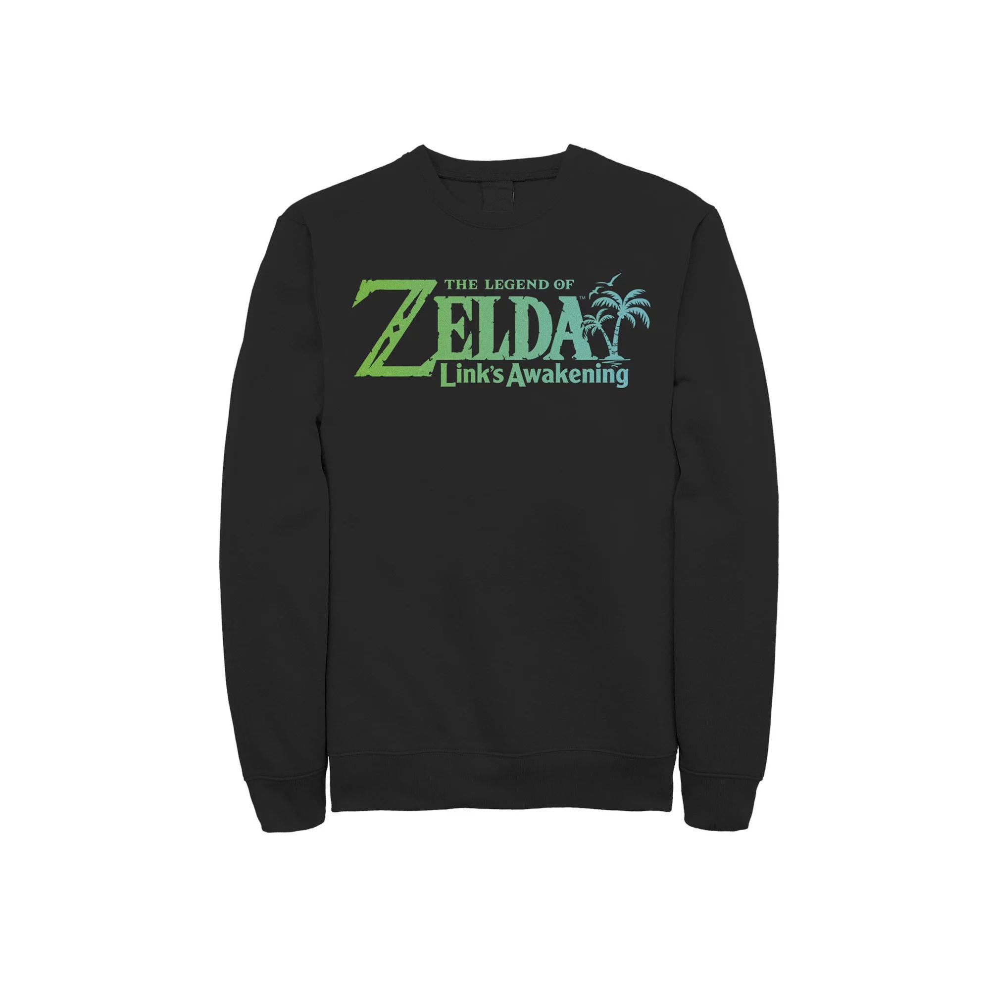 Mens Nintendo Zelda Hyrule Crest Iconic Golden Triforce Sweatshirt Product Image