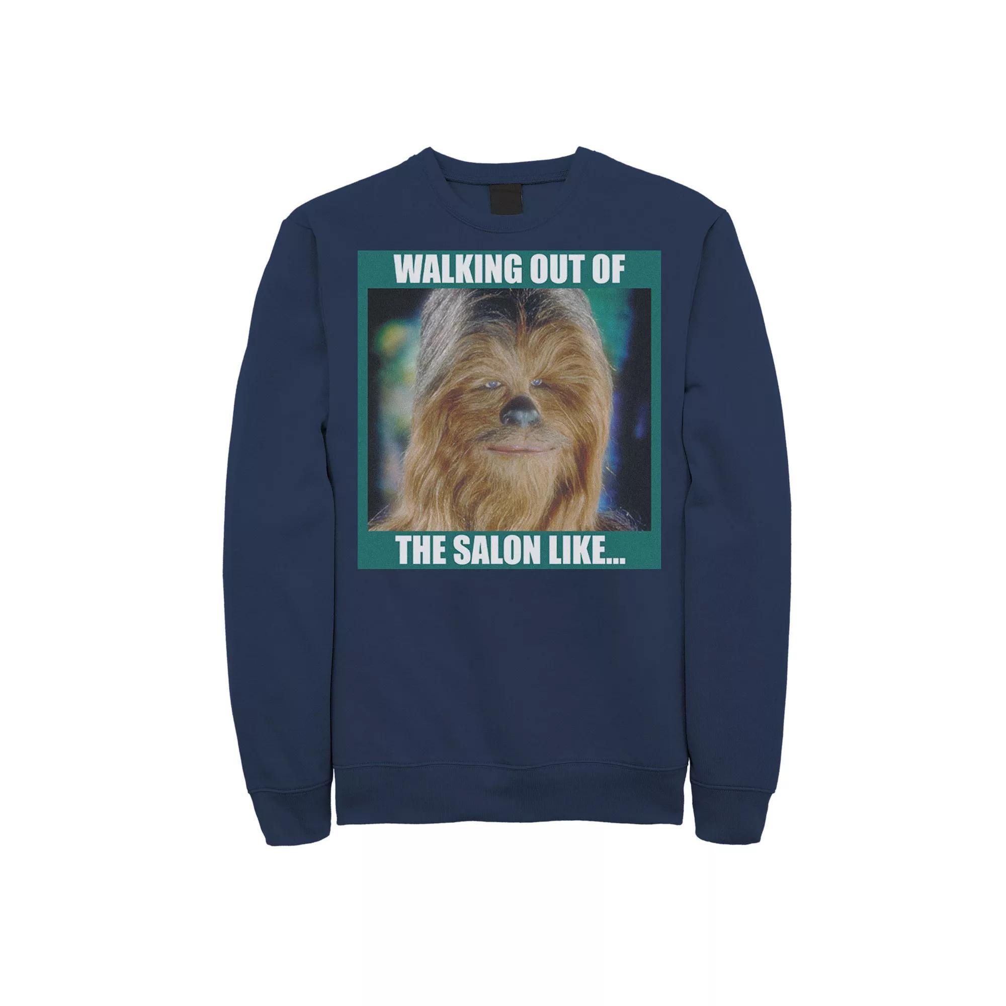 Men's Star Wars Last Jedi Porg Cute Cartoon Sweatshirt, Size: XXL, Black Product Image