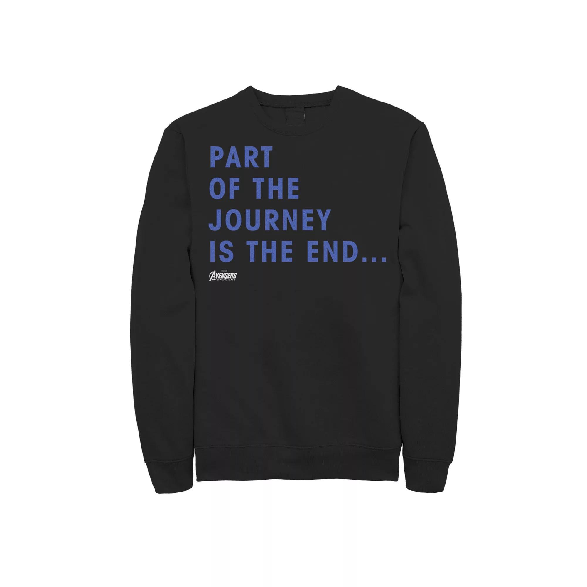 Men's Marvel Avengers Endgame Movie Quote Sweatshirt, Size: Large, Black Product Image