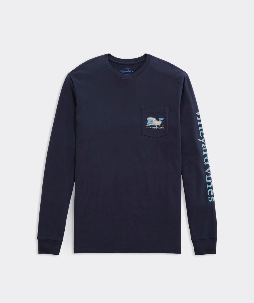 Yeti Whale Long-Sleeve Pocket Tee Product Image