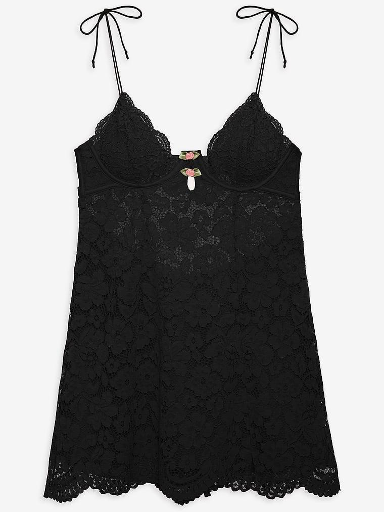 Creamsicle Lace Slip Dress Product Image