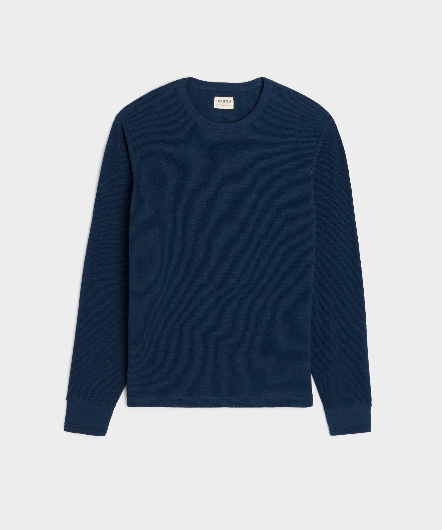 Lightweight Mini Waffle Tee in Classic Navy Product Image