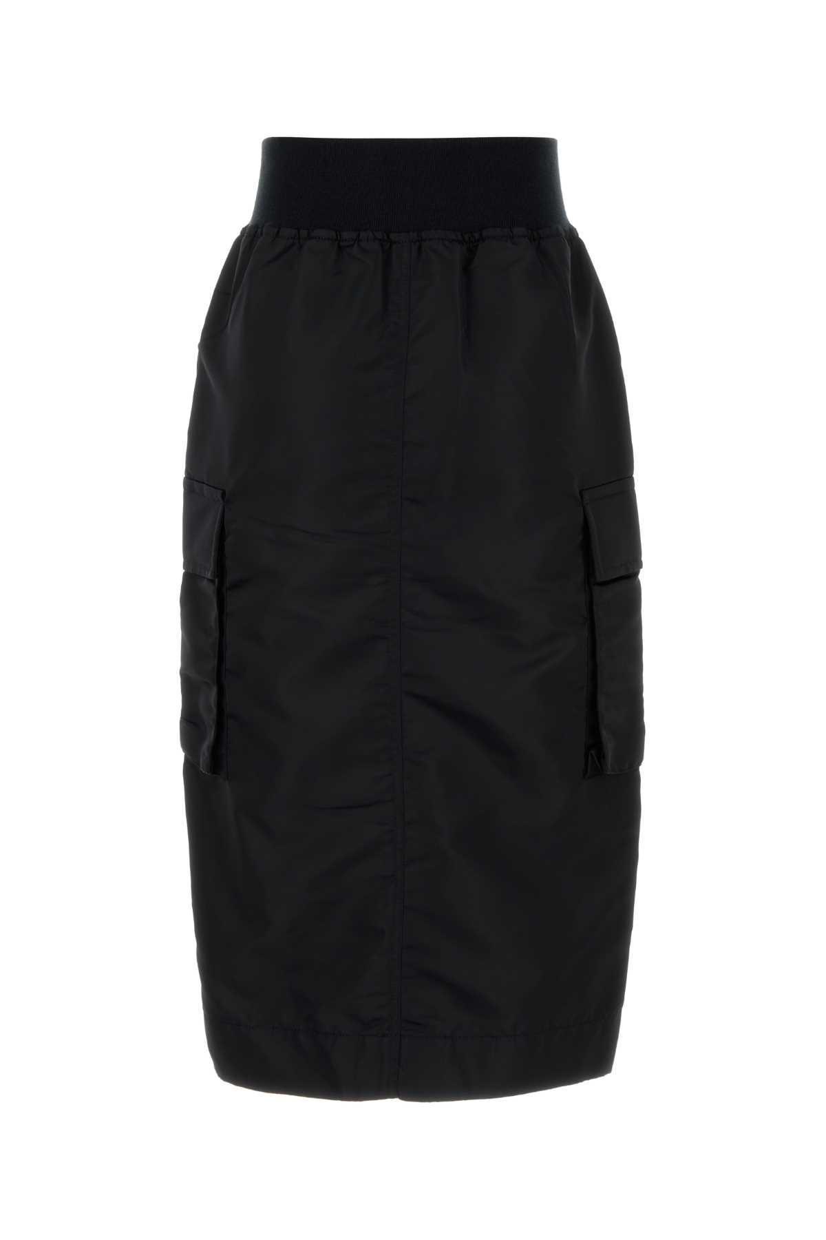 SACAI Black Nylon Skirt Product Image