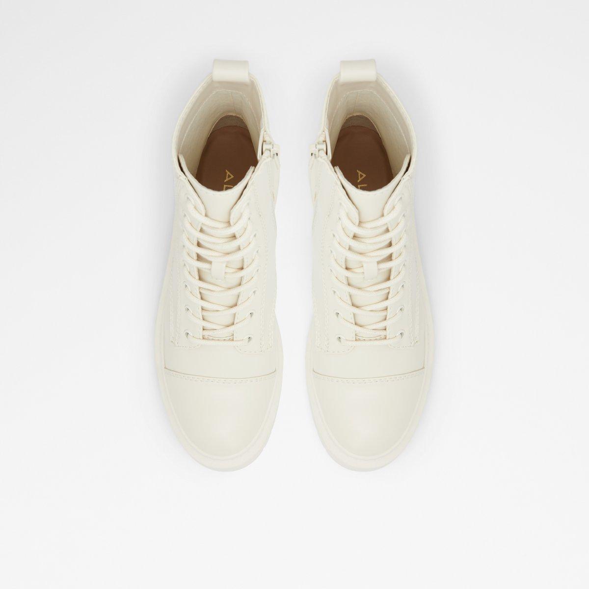ALDO Goer - Women's Combat Boot - White, Size 8.5 Product Image