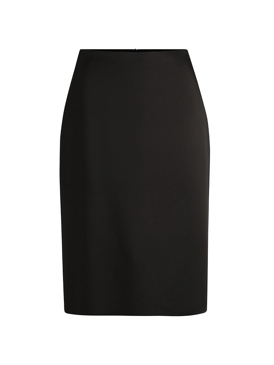 Womens Pencil Skirt in Lustrous Fabric Product Image