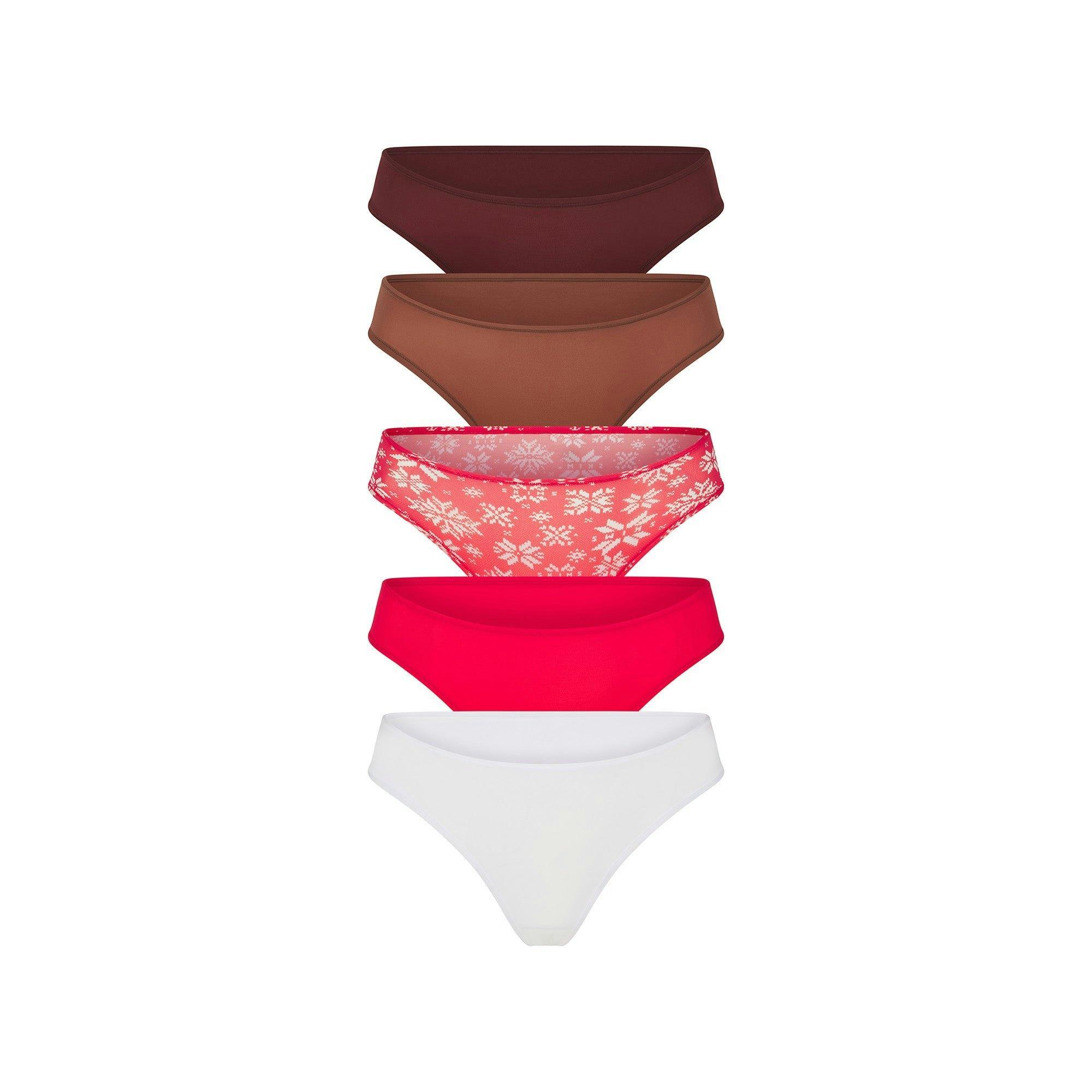 FITS EVERYBODY CHEEKY BRIEF 5-PACK | BRANDY MULTI Product Image