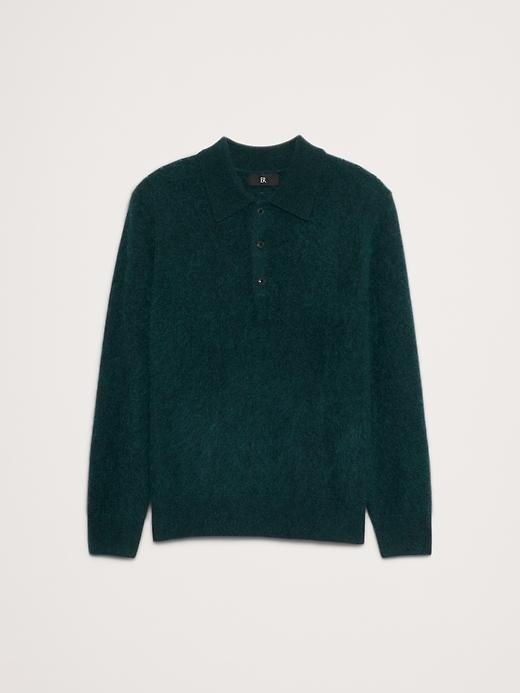 Brushed Cashmere Sweater Polo Product Image
