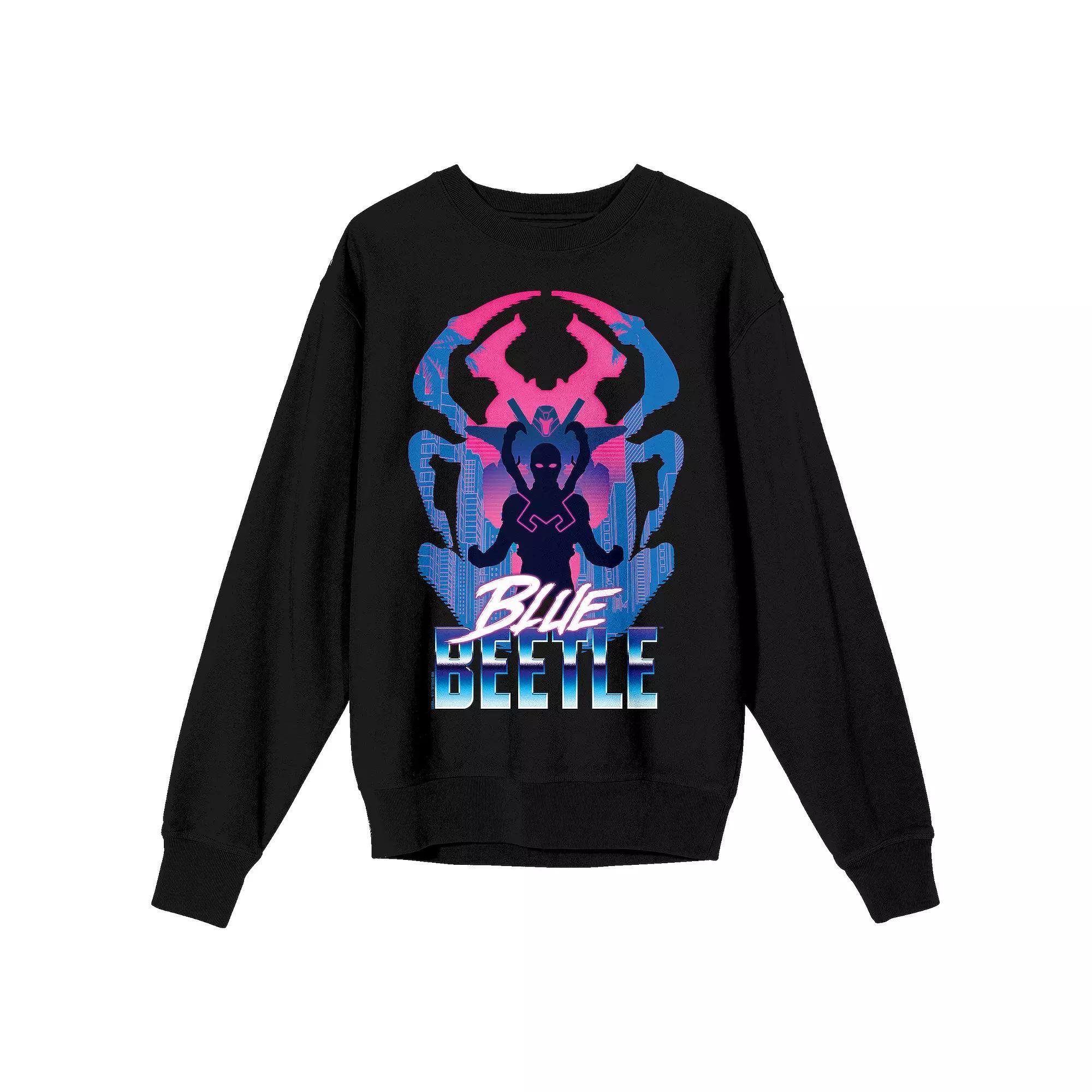 Men's Blue Beetle Superhero Modern Graphic Tee, Size: Large, Black Product Image
