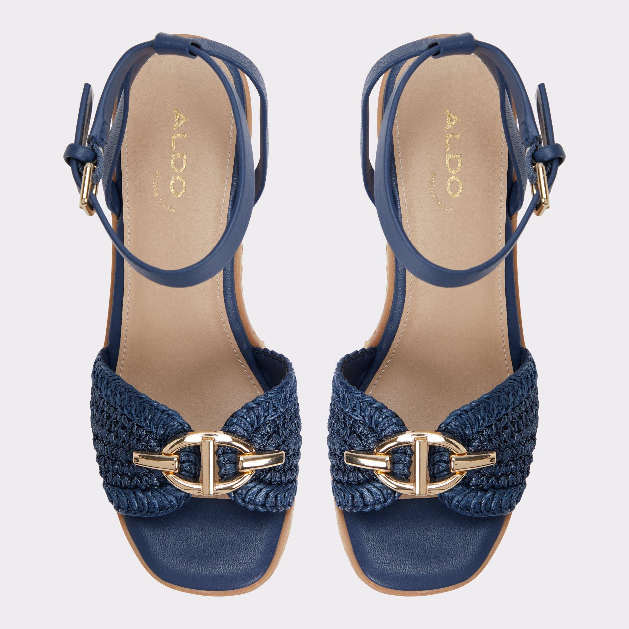 ALDO Ybylin - Women's Platform Sandal Sandals - Blue, Size 6 Product Image