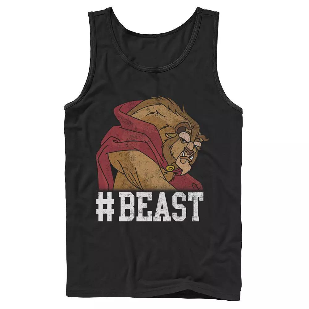 Disney's Beauty & The Beast Men's #Beast Game Face Tank Top, Size: Large, Black Product Image