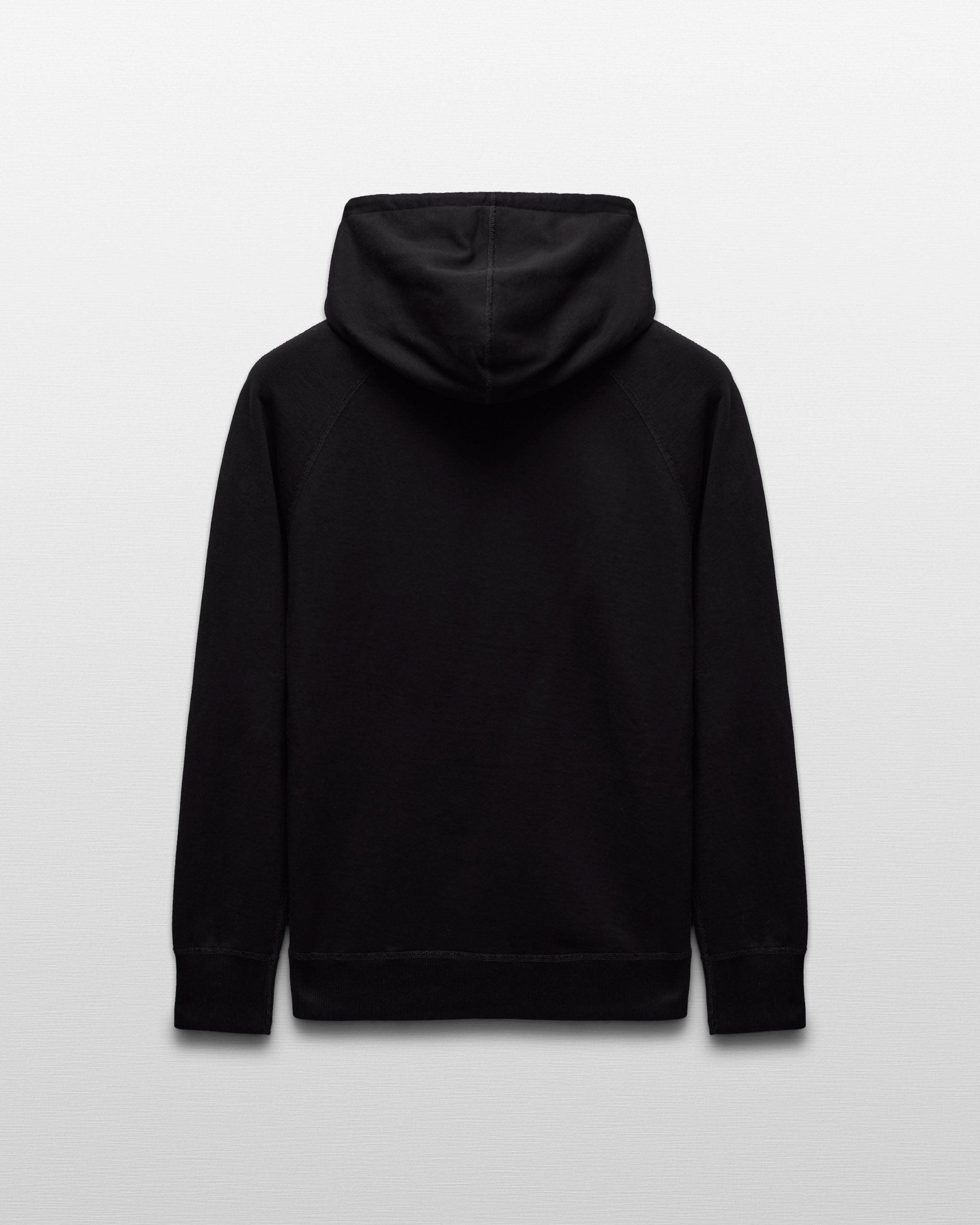 Kyoto Black Midweight Terry Slim Hoodie Male Product Image