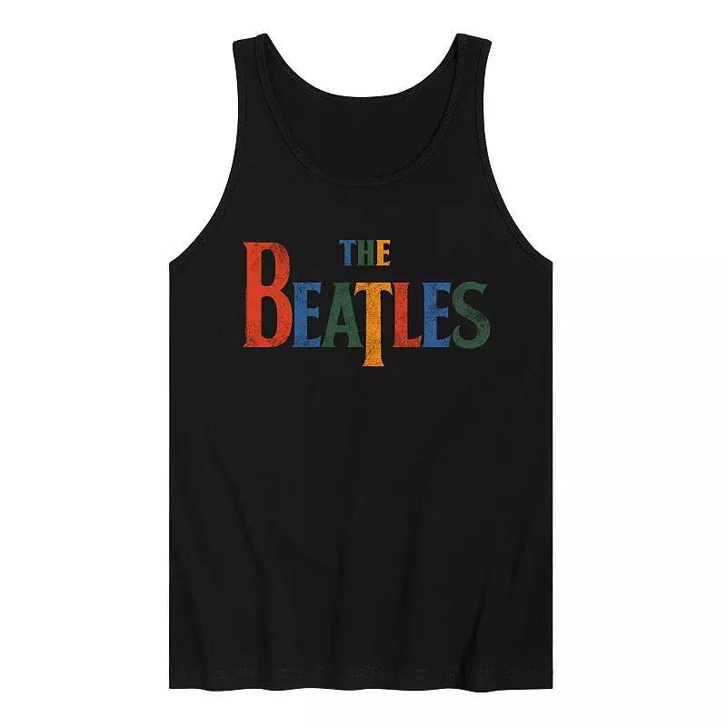Men's The Beatles Logo Tank, Size: Medium, Black Product Image