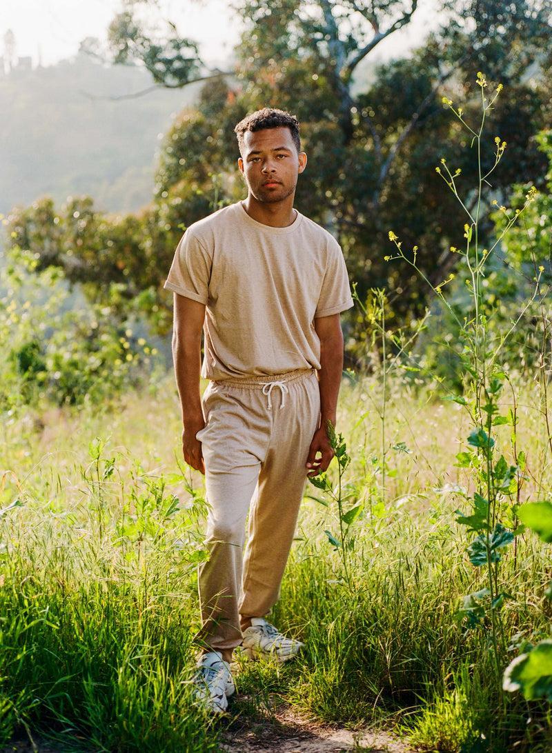 Men's Organic Heirloom Brown Jogger Pants Product Image