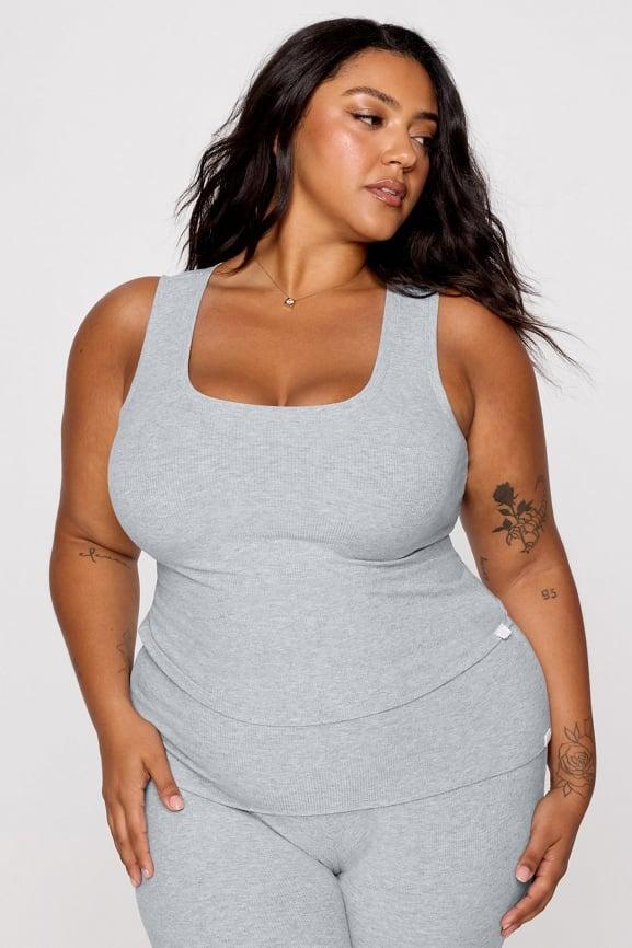 Soft Rib Cropped Tank Product Image