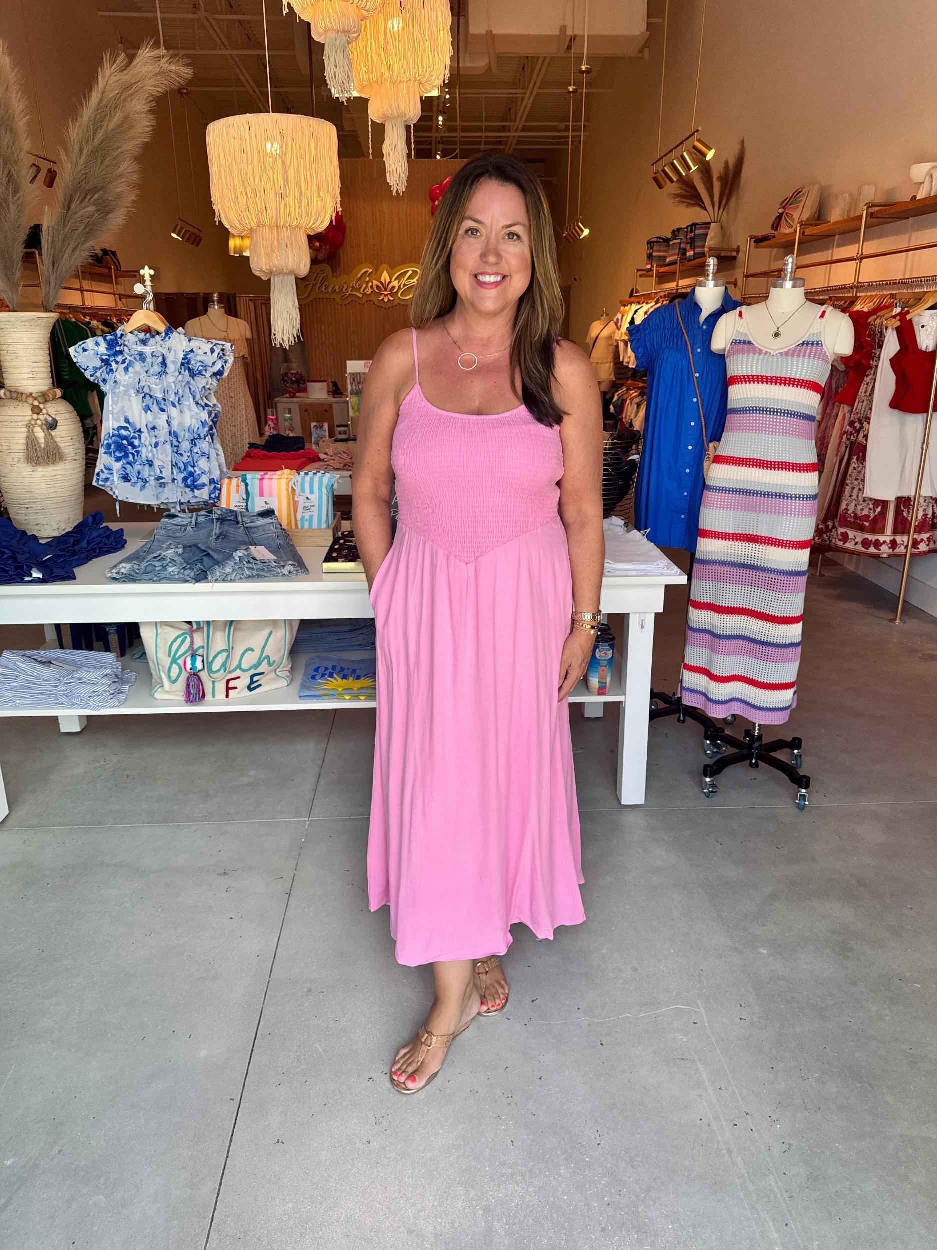 Tarynn Maxi Dress Petal Pink Product Image