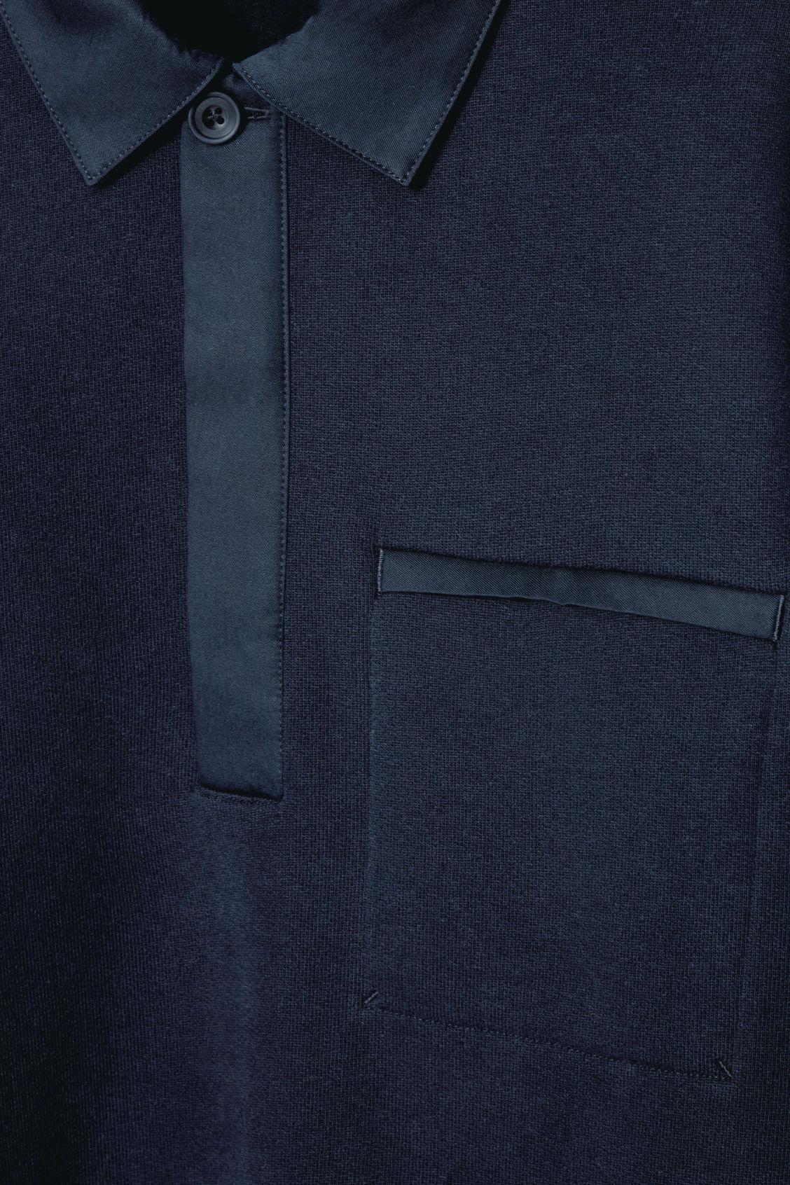 RELAXED HALF-PLACKET POLO SWEATSHIRT Product Image